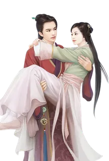 中国古风元素拥抱情人节