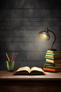 书桌书籍学习阅读背景