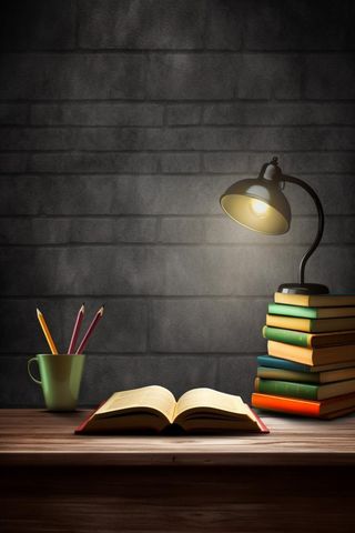 书桌书籍学习阅读背景