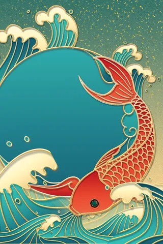 中式古典国潮来袭海报展板宣传背景图PSD设计PS模板素材