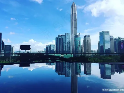城市建筑海景风景画 城市建筑海景风景画
