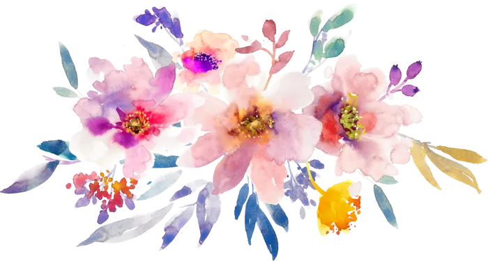 花束卡通彩绘简笔谷雨