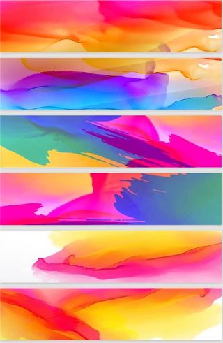彩色七彩模板背景