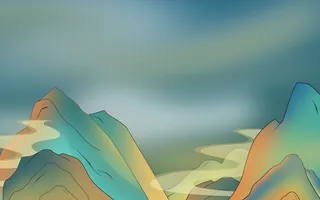 中国风复古国潮神话敦煌插画图案纸纹理肌理背景PSD设计模板素材