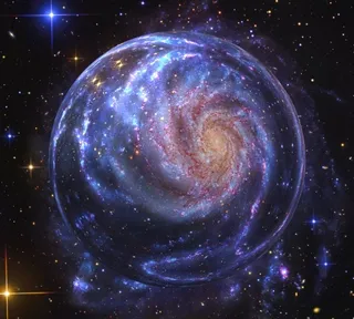 元宇宙世界风景背景墙