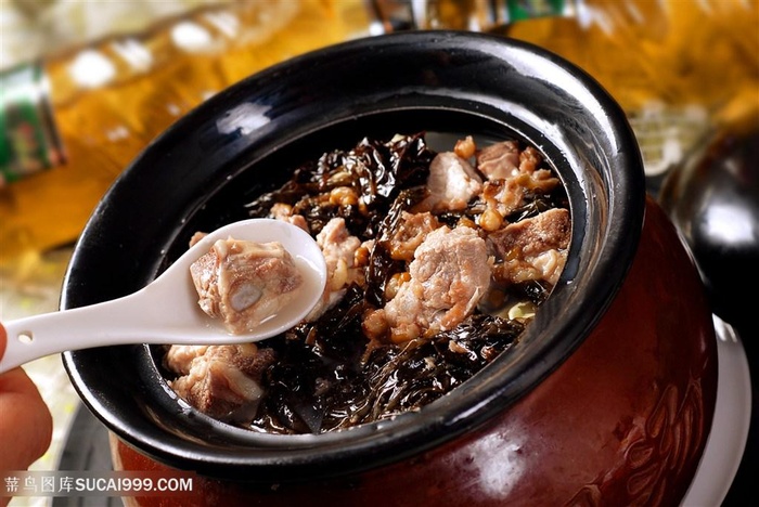 菜绿豆排骨汤