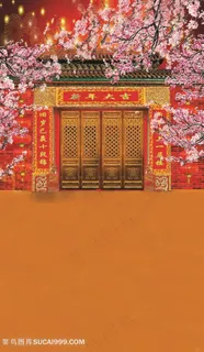 中国风古代大门