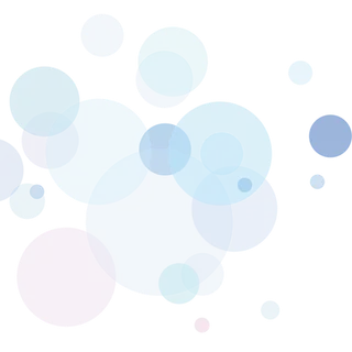 粉色蓝色圆形半透明科技kv主视觉