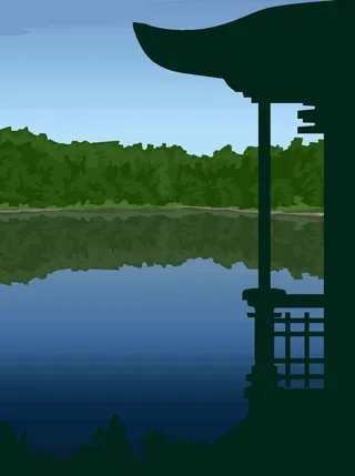 蓝色卡通风动画动漫素描写实海报名片图片素材背景15