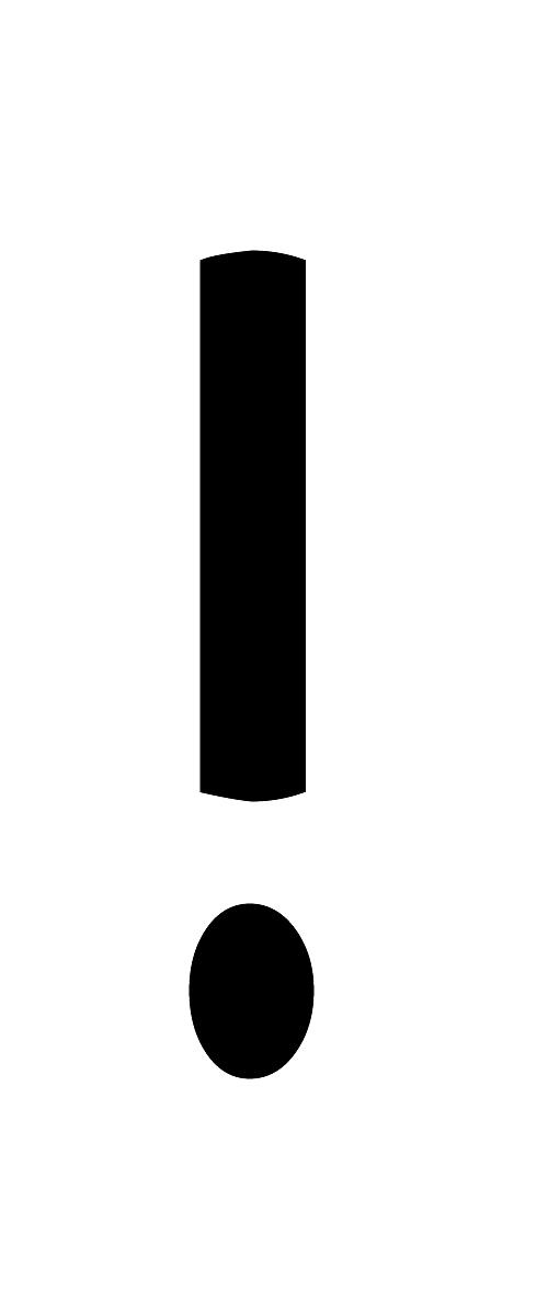 感叹号 PNG免抠(500x1200)