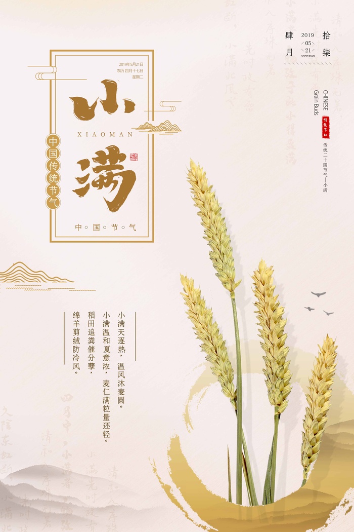 小满 小满节气海报