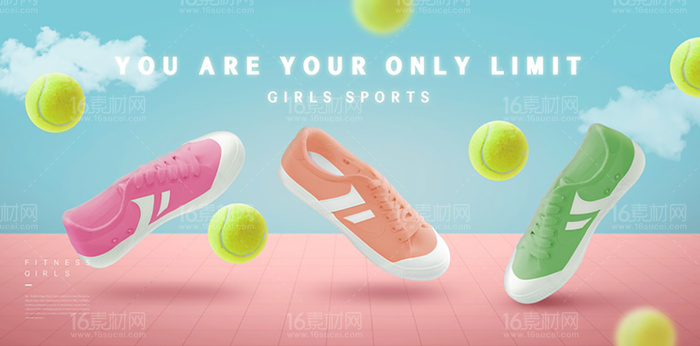 商店销售鞋子横幅