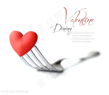 唯美情人节心形与叉子高清图片心型图片