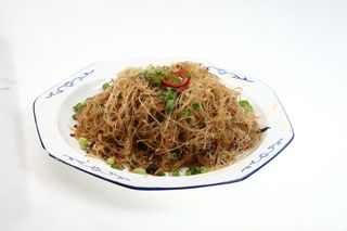 47三鲜炒粉丝-农家乐