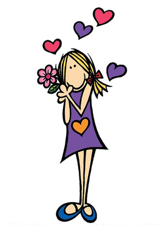 卡通恋爱女孩