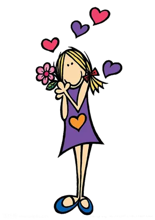 卡通恋爱女孩