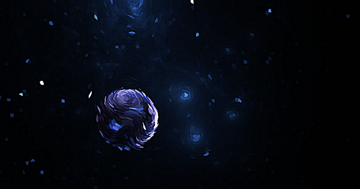 梵高星空质感的太空宇宙底纹背景
