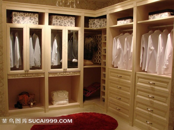 欧式风格的衣帽间图片素材