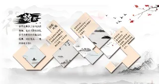 党建文化墙 国学诗歌