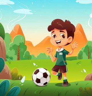 足球玩耍运动背景