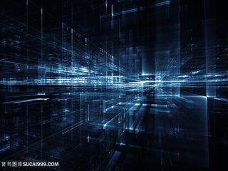 质感蓝色立体科技光效背景高清