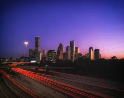 休斯顿黄昏图片