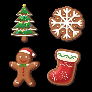 卡通手绘圣诞节素材