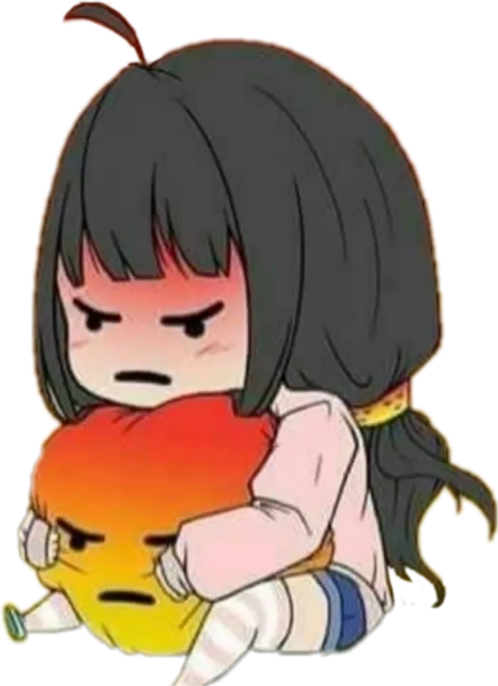 生气可爱图标简笔