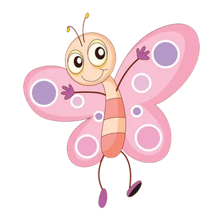 蝴蝶粉色卡通