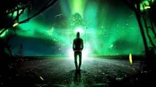 绿色极光壁纸图片