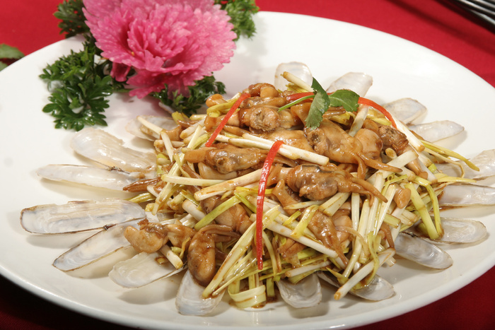 蒜黄炒鲜蛏  28元