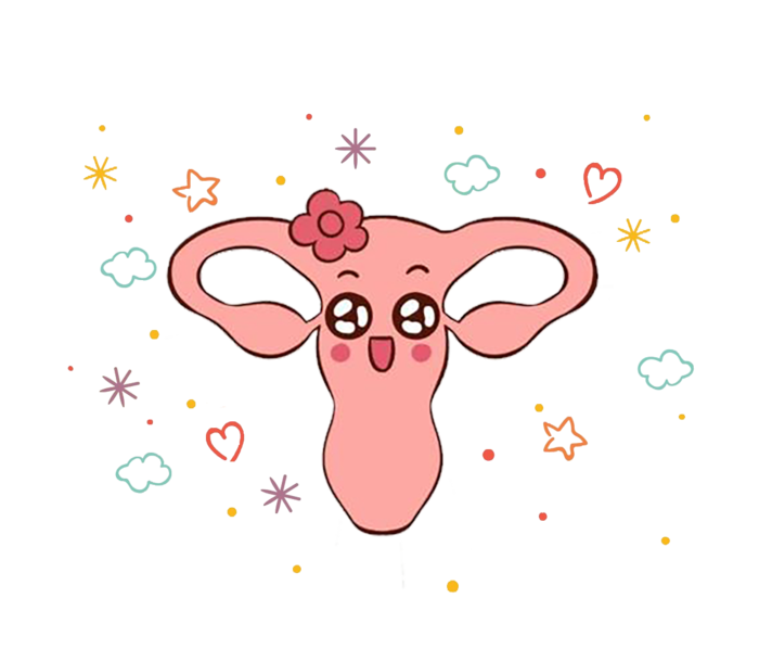 健康卵巢卡通插画psd模版下载