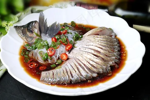 海鲜孔雀武昌鱼美食素材中华美食 海鲜孔雀武昌鱼美食素材中华美食