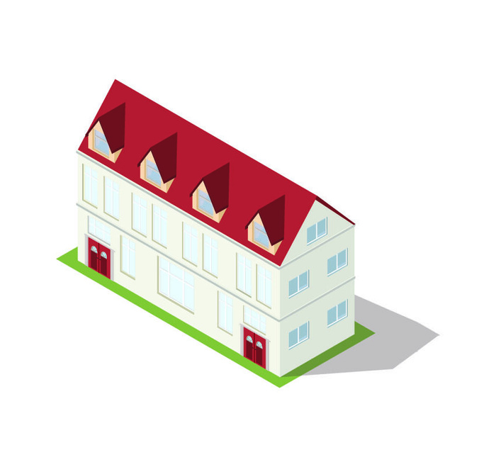 分析图素材图标集合景观建筑立面插画场景AI矢量图形设计