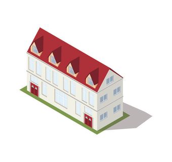 分析图素材图标集合景观建筑立面插画场景AI矢量图形设计