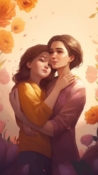 母亲 温馨 节日 爱护 温柔