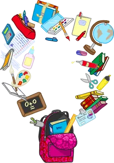 少儿兴趣班书本文具卡通多彩