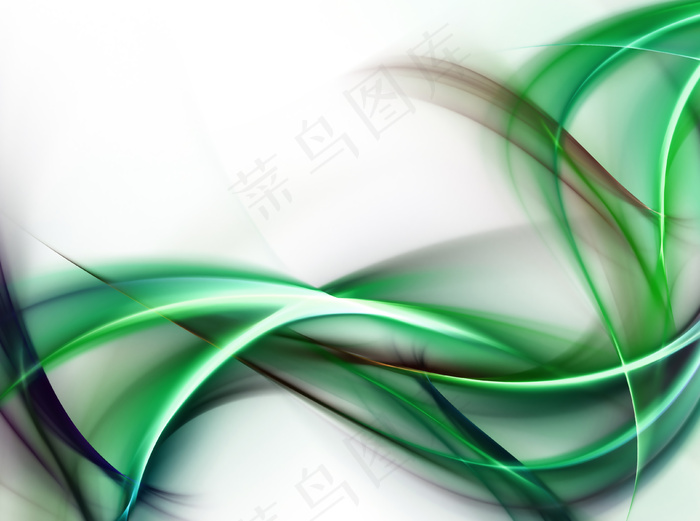 绿色曲线交错背景图片