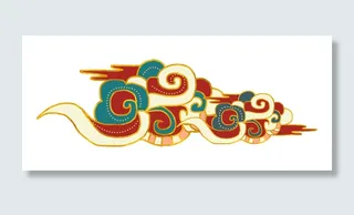 中国风中式国潮敦煌云纹祥云插画图案云朵云彩元素PSDAI设计素材