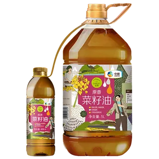 中粮初萃菜籽油5升 (3)超市商品白底图免抠实物摄影png格式图片透明底
