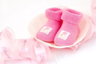 漂亮的纯棉婴儿鞋图
