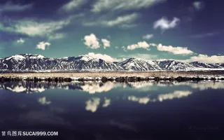 湖畔美景风景画壁纸