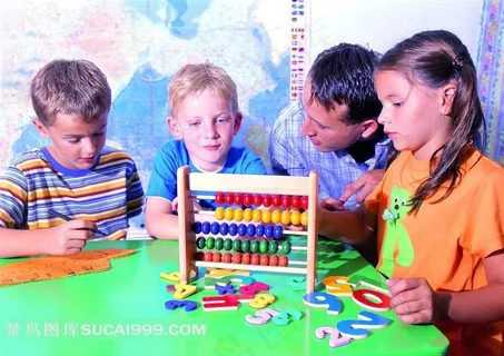 老师教小朋友们算算术