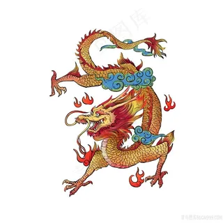 火麒麟神话动物卡通图片素材