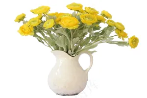 黄色唯美花束免抠素材