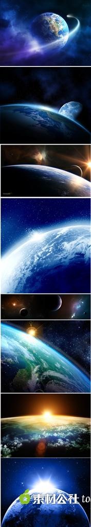 发光高清地球背景素材