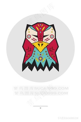 矢量鸟水彩插画