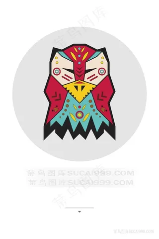 矢量鸟水彩插画