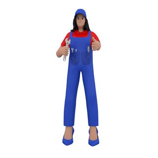 职业人物购物玩偶手办立体办公场景卡通小人元素PNG设计素材模板