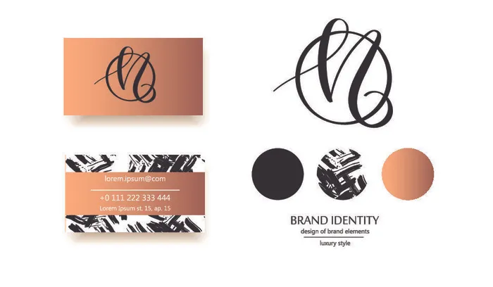 手绘Logo标志素材eps,ai矢量模版下载